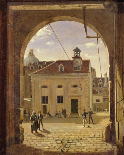 Institution Sainte-Barbe, Rue de Reims, in 1824 door Etienne Bouhot